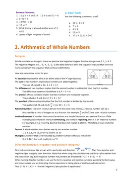 3 
 
 
EXAMPLE PROBLEMS: 
1. 12 ± 6 = 6 𝑎𝑎𝑎𝑎𝑎𝑎 18.    12 + 6 𝑎𝑎𝑎𝑎𝑎𝑎 12 −6  
2. |−6| = 6 
3. 12.999 ≈13 
4. 12 ≠7 