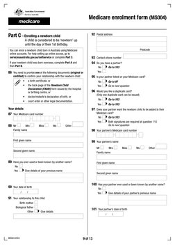 Ms045 Form Medicare Enrollment Form MS004 Guide | PDF | Travel Visa | Passport