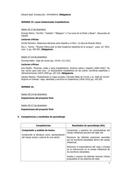 Edward Said. Introducción. Orientalismo. Obligatorio
SEMANA 15. Lazos intelectuales trasatlánticos
Sesión 26 (7 de diciembre)
