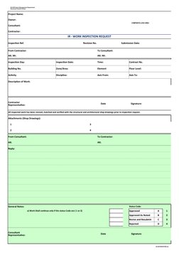 Construction Work Inspection Request Form | PDF | Building Materials ...