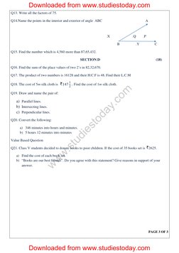Class 5 Maths Question Paper Term 1 | PDF | Fraction (Mathematics ...