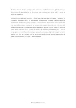 PsicologodeCabecera.com 
De forma clásica la literatura psicológica hizo referencia a este fenómeno como glottis hystericus,