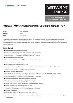 Vmware Vsphere Install Configure Manage v6 7 PDF | PDF | V Mware ...