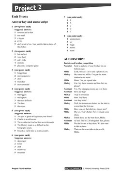 Unit 5 Answer Key and Audio Script-1 | PDF | Clothing