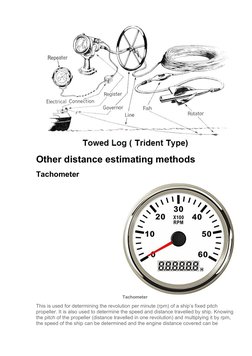 Nautical Rotation Rope Speed Log Ship's Log: Measuring Distance and Speed | PDF | Speed | Ships