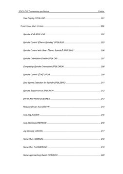 HNC-8-PLC Programming specification                                                     Catalog 
 
Tool Display TOOLUSE .....