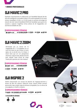 AUTHORIZED DEALER PERU
DJI MAVIC 2 PRO
Diseñado conjuntamente en colaboración con Hasselblad después de dos 
años de investig