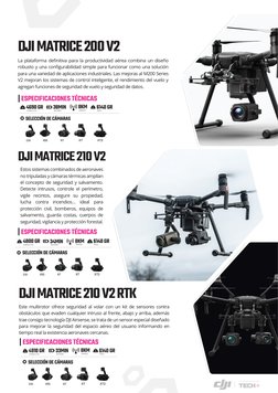 AUTHORIZED DEALER PERU
DJI MATRICE 200 V2
La plataforma deﬁnitiva para la productividad aérea combina un diseño 
robusto y un
