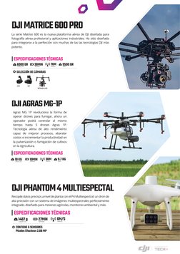 DJI PHANTOM 4 MULTIESPECTAL
Recopile datos precisos a nivel de planta con el P4 Multiespectral: un dron de 
alta precisión co
