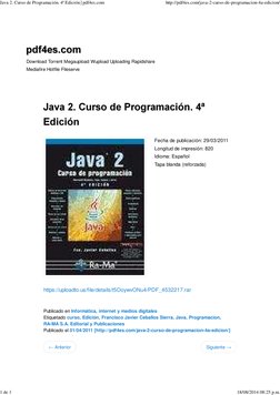 ← Anterior
Siguiente →
Fecha de publicación: 29/03/2011
Longitud de impresión: 820
Idioma: Español
Tapa blanda (reforzada)
ht