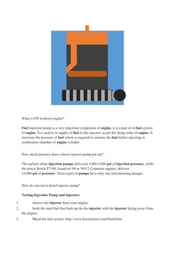 Understanding Inline Fuel Injection Pumps | PDF | Fuel Injection ...