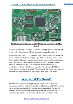 T-CON Board Repair and Function Guide | PDF | Liquid Crystal Display ...