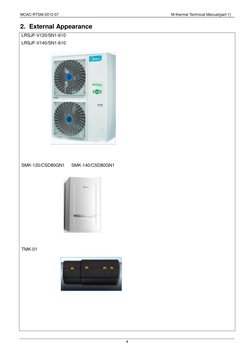 MCAC-RTSM-2012-07                                                           M-thermal Technical Manual(part 1) 
4 
2. Externa