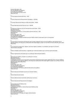 Puntúa 0,00 sobre 1,00
No marcadasMarcar pregunta
Enunciado de la pregunta
No corresponde a un ente rector:
Seleccione una:
a