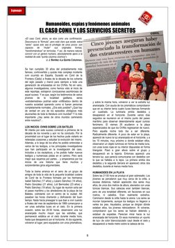 8 
 Humanoides, espías y fenómenos anómalos  
EL CASO CONIL Y LOS SERVICIOS SECRETOS 
 
«El caso Conil, ahora, se alza como