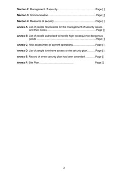 Transport Security Plan Template | PDF | Dangerous Goods | National ...