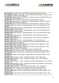 ISO Packaging Standards Overview | PDF | Differential Scanning ...