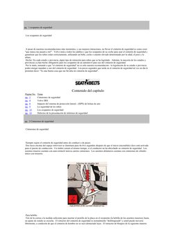 pg.  1 ocupantes de seguridad 
 Los ocupantes de seguridad 
 A pesar de nuestras recomendaciones más insistentes, y sus mejor