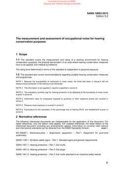 Sans Assessment.pdf SANS 10083:2013: The Measurement and Assessment of Occupational Noise ...