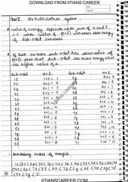 Resonance Topper Handwritten Chemistry Notes Part-1 (B) | PDF