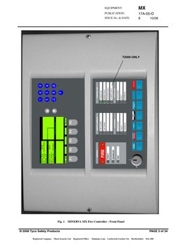 MX
17A-05-O
8
10/06
© 2006 Tyco Safety Products
PAGE 3 of 34
Registered Company: Thorn Security Ltd.
Registered Office: 
Dunh