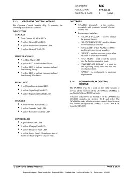 MX
17A-05-O
8
10/06
© 2006 Tyco Safety Products
PAGE 9 of 34
Registered Company: Thorn Security Ltd.
Registered Office: 
Dunh