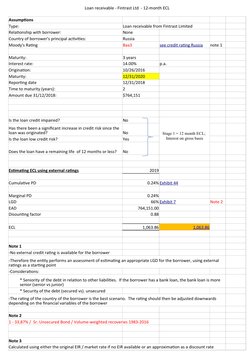 Ecl Calculation IFRS 9 ECL Calculation Guide | PDF | Loans | Interest