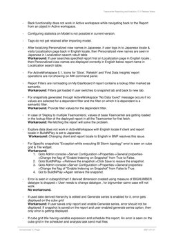 Teamcenter Reporting and Analytics 13.1 Release Notes 
 
Unrestricted 3 | Page 
 
2021-01-21 
 
- 
Back functionality does no