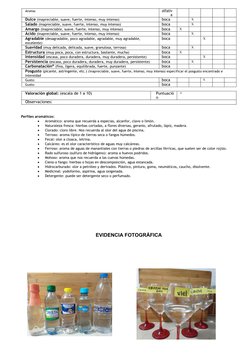 Aroma:
olfativ
a
Dulce (inapreciable, suave, fuerte, intenso, muy intenso)
boca
X
Salado (inapreciable, suave, fuerte, intens