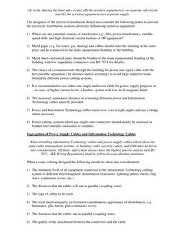Cable Separation Guidelines per EN 50174-2 | PDF | Electrical Wiring ...