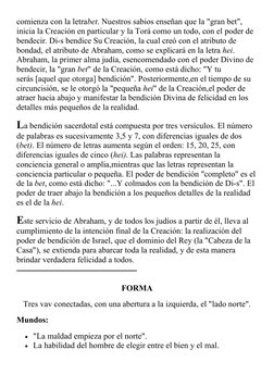 comienza con la letrabet. Nuestros sabios enseñan que la "gran bet",
inicia la Creación en particular y la Torá como un todo