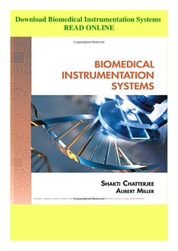 Biomedical Instrumentation Systems Guide | PDF | Instrumentation