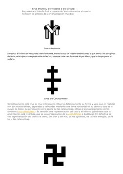 Cruz triunfal, de victoria o de círculo:
Representa el triunfo final y reinado de Jesucristo sobre el mundo.
Ta
