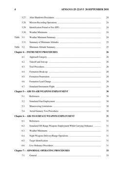 4
AFMAN11-2F-22AV3 20 SEPTEMBER 2018
3.27.
After Shutdown Procedures. .................................................