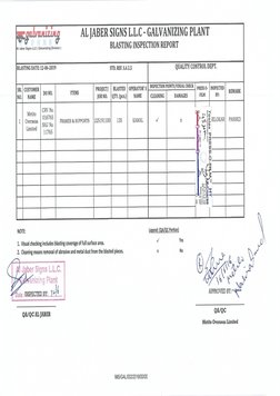 Galvanization Report Galvanizing Certificate. | PDF