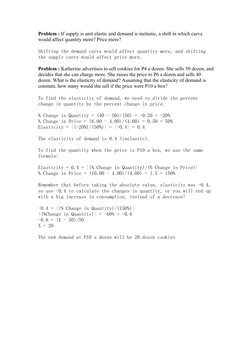 Elasticity of Demand Practice Problems | PDF | Price Elasticity Of ...