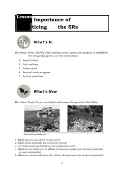 Science: Quarter 1 - Module 3 Practicing The 5Rs | PDF | Waste ...