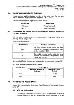 DPWH Project Engineer Accreditation Guidelines | PDF | Engineer ...