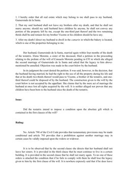 1. I hereby order that all real estate which may belong to me shall pass to my husband,
Gumersindo de la Santa.
2. That my sa
