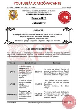 UNMSM-CENTRO PREUNIVERSITARIO 
Ciclo 2020-I 
 
Semana Nº 1 
(Prohibida su reproducción y venta) 
Pág. 1 
UNIVERSIDAD NACIONAL