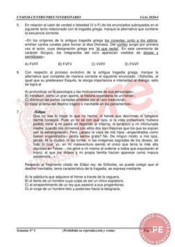 UNMSM-CENTRO PREUNIVERSITARIO 
Ciclo 2020-I 
 
Semana Nº 1 
(Prohibida su reproducción y venta) 
Pág. 7 
5. 
En relación al v