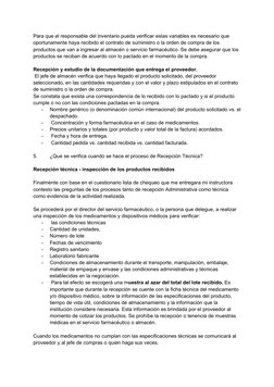 Para que el responsable del inventario pueda verificar estas variables es necesario que 
oportunamente haya recibido el contr
