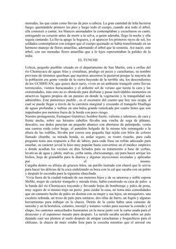 menudas, las que caían como lluvias de pies a cabeza. La gran cantidad de leña hicieron
fuego, quemándole primero los pies y