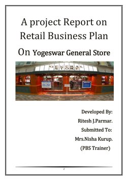 Retail Business Plan for Yogeswar Store | PDF | Retail | Consumer Behaviour