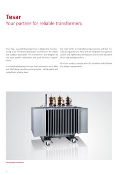 Tesar Distribution Transformers Overview | PDF | Transformer | Electric ...