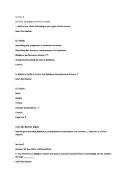 Database Concepts and Business Rules Quiz | PDF | Relational Model ...
