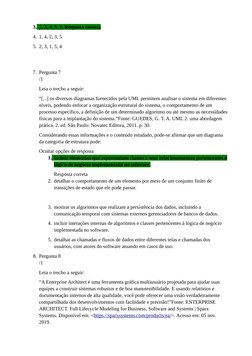 3. 2, 3, 4, 5, 1. Resposta correta
4. 1, 4, 2, 3, 5.
5. 2, 3, 1, 5, 4
7. Pergunta 7
/1
Leia o trecho a seguir:
“[...] os dive