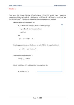 Steel Column Design and Calculations | PDF | Buckling | Column