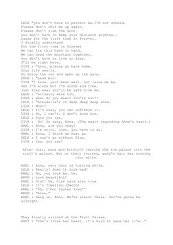 LELE “you don’t have to protect me…I’m not afraid…
Please don’t shut me up again…
Please don’t slam the door…
you don’t have