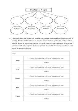 B. Points, lines, planes, line segment, ray, and angle represent some of the fundamental building block